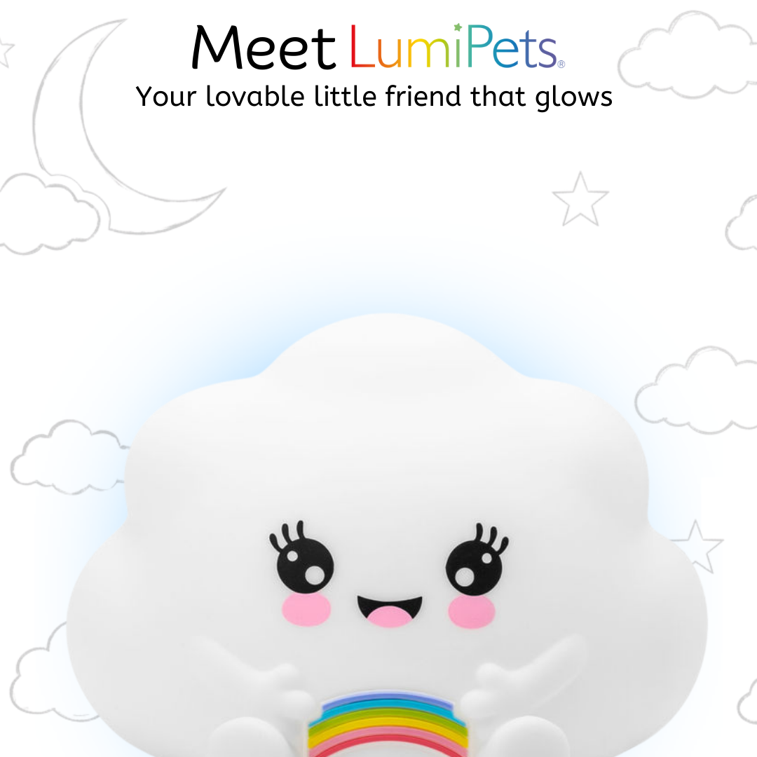 LumiPets® Kawaii Cloud - Children's Nursery Touch Night Light